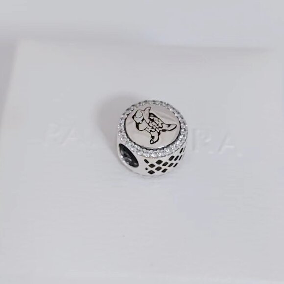 Pandora Texas Cowboy Charm Bead Button S925 Silver Bracelet Pendant with box - Picture 4 of 7